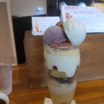 クリクリ - フルーツキャラメルカスタードパフェ¥1100(〜2023.11.13)