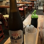 ホルモン大阪 - 瓶ビール(アサヒ)800円x2