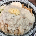 東京環七ラーメン じょっぱり - 見よ・・この背脂。