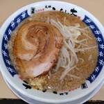 らーめん大 - らーめん並  細麺  野菜少なめ  ニンニク少なめ