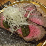 たらく うめ銀 - 【自家製ローストビーフ】￥1000