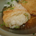 たらく うめ銀 - 山芋をすってフワッと揚げています