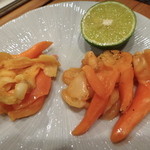 たらく うめ銀 - 【あおやぎ貝】塩味とバター焼き　