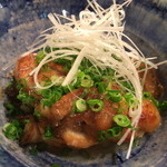 たらく うめ銀 - 【牡蠣にんにく味噌焼き】￥800