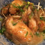 たらく うめ銀 - 旨味を閉じ込めるために片栗粉がまぶされています