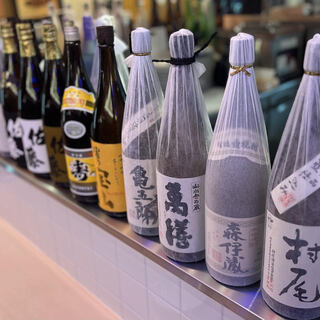 Enjoy local sake and shochu from all over Kyushu◆