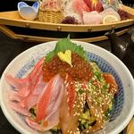 Amimoto Ryouri Toku Zoumaru - 金目鯛の紅白二色丼　2750円