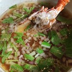 地鶏と伊勢海老 中華そば 頑 - つけ汁