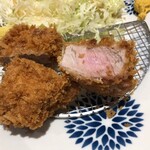 とんかつ えんどう - 断面