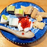 黒尊 - 寿司４種