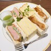 あべのカツサンドパーラー ロマン亭 - 料理写真:トリプルハーフセット（タマゴサンド・ヘレカツサンド・ヘレカツサラダサンド）