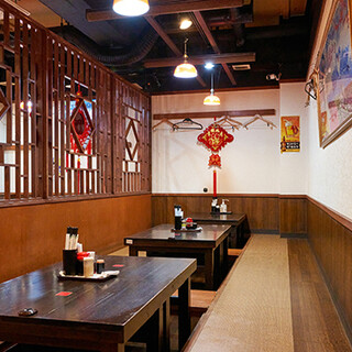Semi-private rooms available! The restaurant is a space where you can relax and enjoy your meal.
