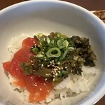 自家製麺 一乃瀬 - 高菜めんたいご飯
