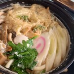 道の駅 なるさわ 軽食堂 - 接景「鍋焼きうどん」