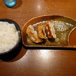 麺場 田所商店 - 餃子＋小ライスセット