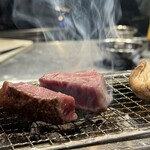 肉焼 ハラミ タン テール 兼条 - 厚切りでやばい