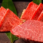 Assortment of three types of Wagyu beef (sauce or salt sauce)