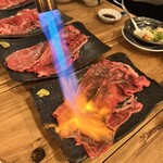 Sakaba Taiyou - 壱岐牛の炙り肉寿司