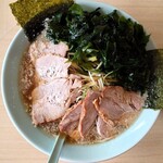 Ramen Shoppu - 2023年9月　ネギチャーシューメン＋わかめ＋ネギ丼（並）　1000＋100＋250円