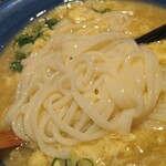 手延べうどん 水山 - うどんのアップ