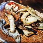 囲坊主 - イカ下足焼き