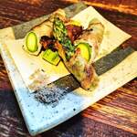 囲坊主 - アスパラ肉巻き