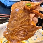 手造りうどん 楽々 - 黒毛和牛肉釜玉