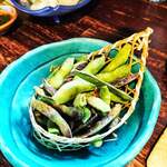 囲坊主 - 枝豆の焼き