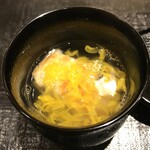 新ばし 星野 - 焼き穴子の菊花椀