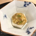 新ばし 星野 - （炊き合わせ）小蕪、松茸の軸と伊勢海老の餡