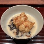 廣澤 - 雲子の揚物　キノコのスープ