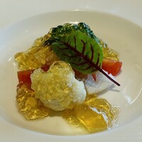 ラ・メール ザ クラシック - 海の幸と野菜のムース 甲殻類のジュレとともに