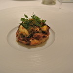 カンテサンス - ムール貝とジロール茸のクラフティ