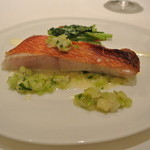 カンテサンス - 下田の金目鯛　海藻バターとポワローのソース