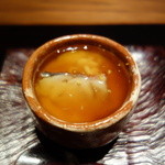 神楽坂 石かわ - 鮑と白子の餡かけ茶碗蒸し