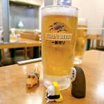 永華 - 生ビールは、キリン一番搾り☆
            めちゃくちゃ丁寧に注いでくれました
