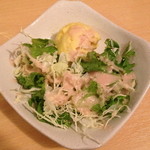 クッチーナ笑多 - ２０１３年１１月５日のランチのサラダ。日によって内容が微妙に変化するので飽きません。