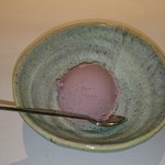 北新地　桔梗 - デザートの紫芋アイス