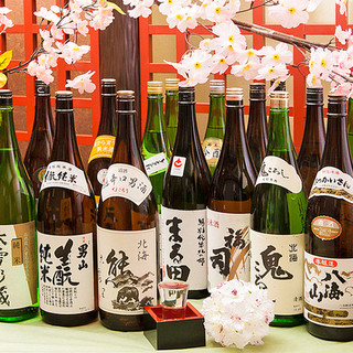 北海道～九州まで色々な地酒を取り揃えております。約45種類