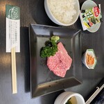 焼肉海州 - リブ芯　ランチセット