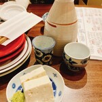 池田屋 - 突き出しと日本酒