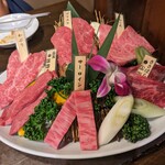 焼肉 房家 - 房家一頭盛り（６種盛り）