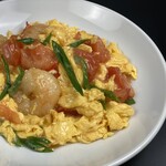 Stir-fried shrimp and tomato egg