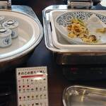 ベイクオーレ - 本日のてんぷら、きのこの茶わん蒸し