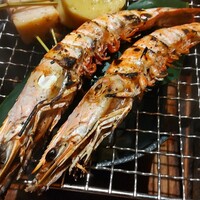 伝承千年の宿 佐勘 - 選べるメイン魚料理　有頭海老塩焼き(バイキング外）