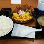 かつや - 天津飯チキンカツ定食の大盛り