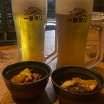Izakaya Manzen - 生ビールで乾杯！