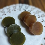 甘納豆かわむら - メープル羊羹と濃イ抹茶羊羹