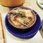 ミアスタンド - エビとキノコのアヒージョ