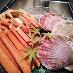 銀座方舟 - 紅ズワイ蟹と殻付き帆立
